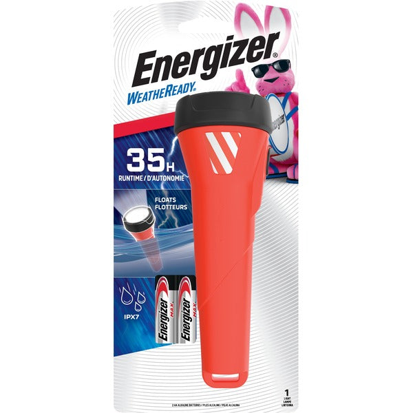 Energizer Waterproof LED AA Flashlight, Weatheready Floating Light - 1 x LED - 11 lm Lumen - AA - Alkaline - Water Proof, Water Resistant - 1 Each