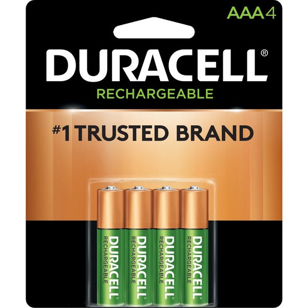 Duracell DX2400 General Purpose Battery - For Multipurpose - Battery Rechargeable - AAA - 800 mAh - 1.2 V DC - 4 / Pack
