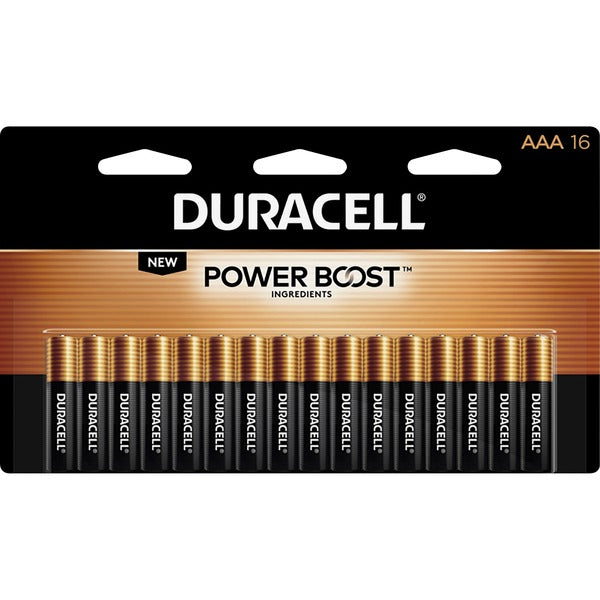 Duracell Coppertop Alkaline AAA Batteries - For Multipurpose - AAA - 1.5 V DC - 16 / Pack