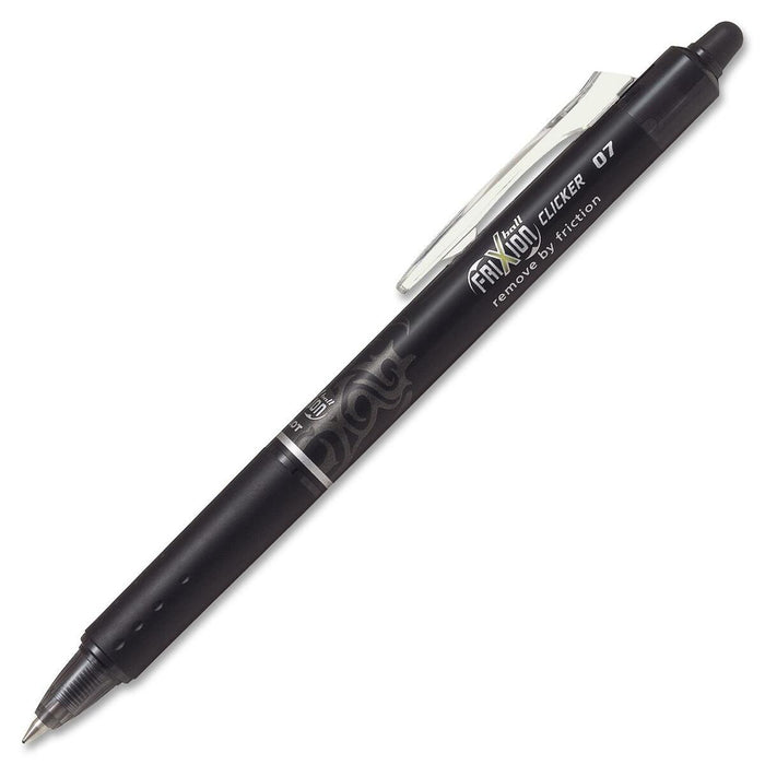 Pilot Clicker Gel Pen - Retractable - Erasable - Black Ink - Gel-based - 1 Each