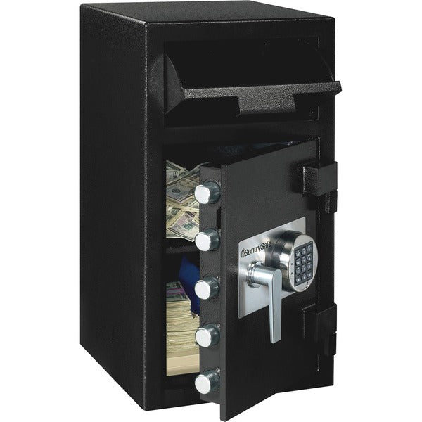 Sentry Safe Depository Electronic Lock Safe - 45.30 L - Programmable, Electronic Lock - 5 Live-locking Bolt(s) - Fire Resistant, Water Resistant, Theft Resistant - for Home, Money, Document - Internal Size 17.5" x 13.7" x 11.3" - Overall Size 27" x 14" x