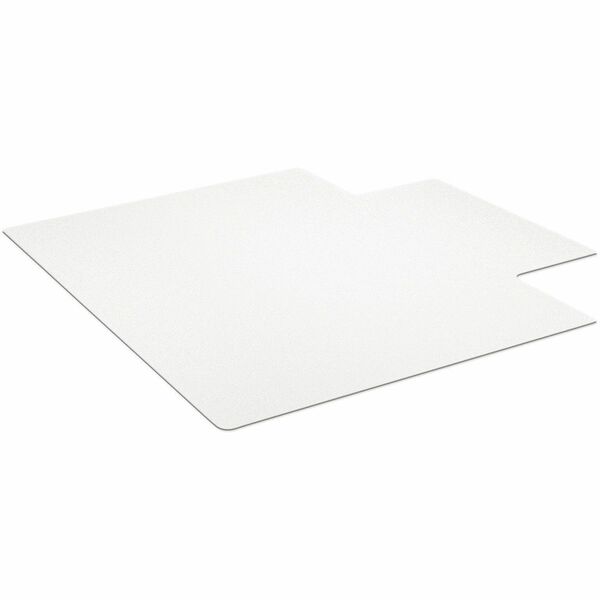 EverLife Everlife Hard Floor Chairmat - Hardwood Floor, Hard Floor, Wood Floor, Tile Floor - 53" (1346.20 mm) Length x 45" (1143 mm) Width x 0.110" (2.79 mm) Thickness - Lip Size 12" (304.80 mm) Length x 25" (635 mm) Width - Vinyl - Clear - 1 Each