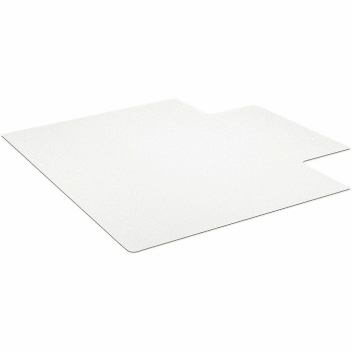 ES ROBBINS Hard-Floor Chair Mat - Hardwood Floor, Hard Floor, Wood Floor, Tile Floor - 53" (1346.20 mm) Length x 45" (1143 mm) Width x 0.110" (2.79 mm) Thickness - Lip Size 12" (304.80 mm) Length x 25" (635 mm) Width - Vinyl - Clear - 1 Each