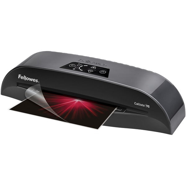 Fellowes Callisto&trade; 95 Laminator with Pouch Starter Kit - Pouch - 9.50" (241.30 mm) Lamination Width - 5 mil Lamination Thickness - 4.25" (107.95 mm) x 17.75" (450.85 mm) x 5.75" (146.05 mm)