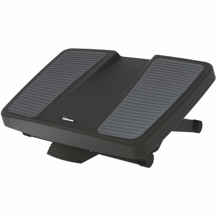 Fellowes Ultimate Foot Support - 25&deg; Tilt - Black, Gray - 1 Each