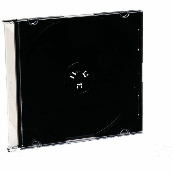 Verbatim CD/DVD Black Slim Jewel Cases - 200pk (bulk) - Book Fold - Black - 1 CD/DVD