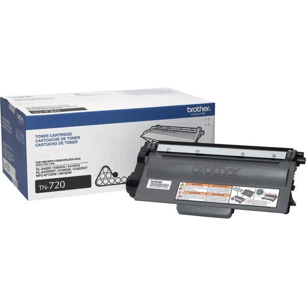 Brother TN720 Original Toner Cartridge - Laser - 3000 Pages - Black - 1 Each