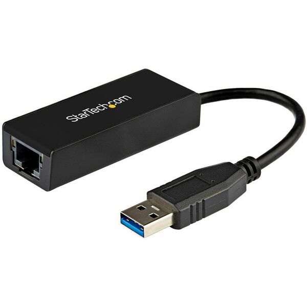 StarTech.com USB to Ethernet Adapter, USB 3.0 to 10/100/1000 Gigabit Ethernet LAN Adapter, USB to RJ45 Adapter, TAA Compliant - USB 3.0 network adapter adds an Ethernet port to your laptop/desktop - USB to RJ45 Ethernet adapter; 4K Jumbo Frames; VLAN Tagg