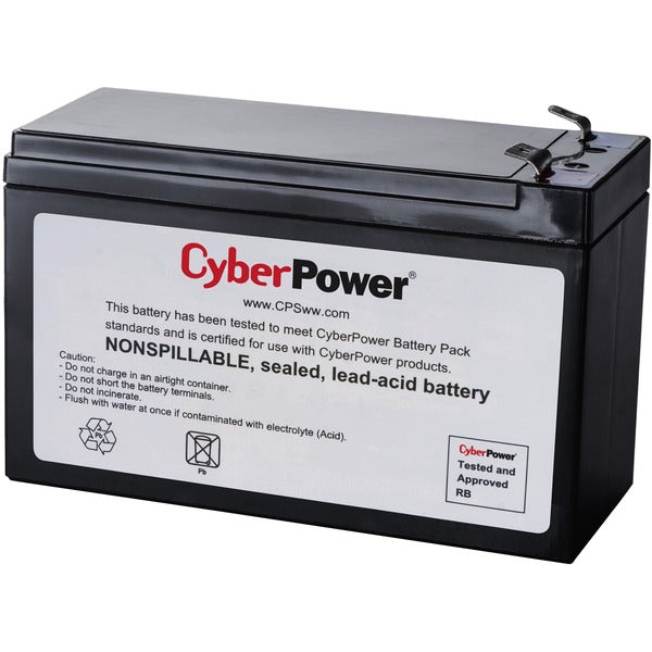 CyberPower RB1290 UPS Replacement Battery Cartridge - 9000 mAh - 12 V DC - Lead Acid