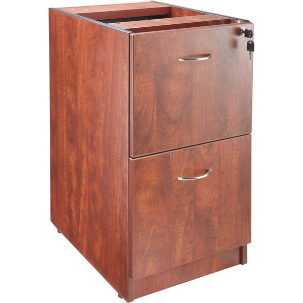 Lorell Essentials Series File/File Fixed File Cabinet - 2 x File Drawer(s) - Finish: Cherry, Laminate