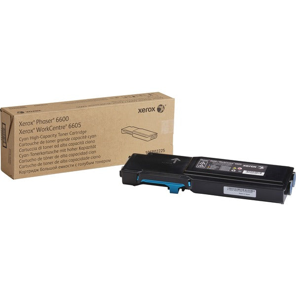 Xerox Original Toner Cartridge - Laser - High Yield - 6000 Pages - Cyan - 1 Each