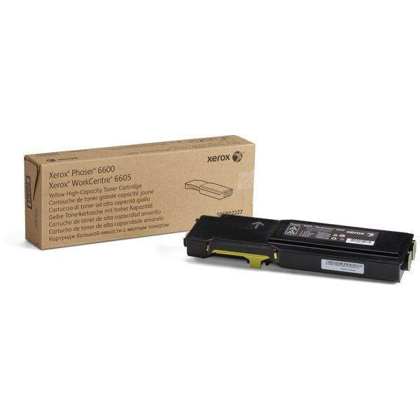 Xerox Original Toner Cartridge - Laser - High Yield - 6000 Pages - Yellow - 1 Each
