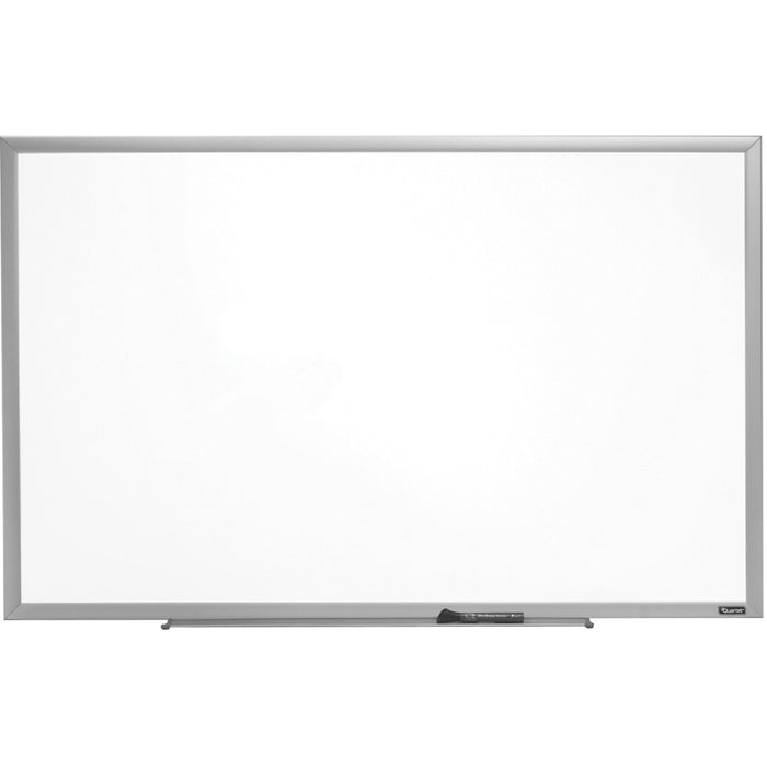 Quartet Standard Dry Erase Whiteboard - 24" (60.96 cm) Width x 18" (45.72 cm) Height - White Melamine Surface - Anodized Aluminum Frame - Rectangle - Horizontal/Vertical - 1 Each