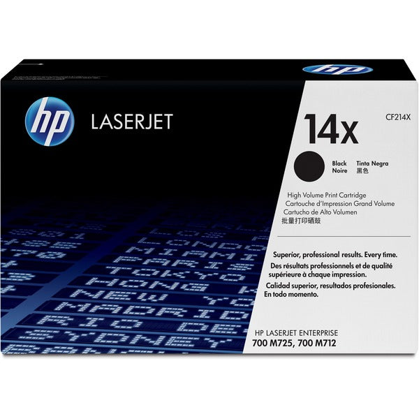 HP 14X (CF214X) Original High Yield Laser Toner Cartridge - Single Pack - Black - 1 Each - 17500 Pages