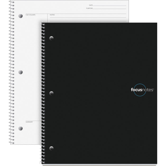 Oxford Idea Collective FocusNotes Wirebound Notebook - Quarto - 100 Sheets - Wire Bound - 20 lb (9071.85 g) Basis Weight - Quarto - 9" (22.86 cm) x 11" (27.94 cm) Sheet Size - White Paper - Acid-free, Perforated - No - 1 Each