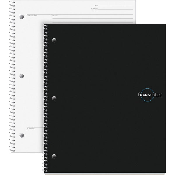 Oxford Idea Collective FocusNotes Wirebound Notebook - Quarto - 100 Sheets - Wire Bound - 20 lb (9071.85 g) Basis Weight - Quarto - 9" (22.86 cm) x 11" (27.94 cm) Sheet Size - White Paper - Acid-free, Perforated - 1 Each