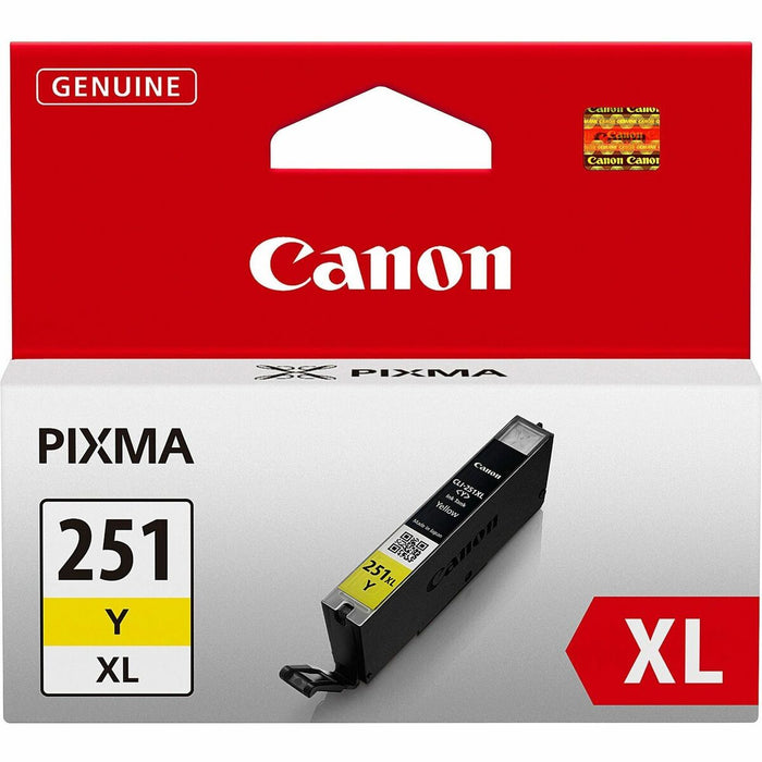 Canon CLI251XLY Original Ink Cartridge - Inkjet - Yellow - 1 Each