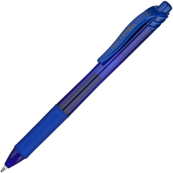 EnerGel EnerGel-X Retractable Gel Pens - 1 mm (0.04") Bold Pen Point - Refillable - Retractable - Blue Ink - Gel-based - Blue Barrel - Metal Tip - 1 Each