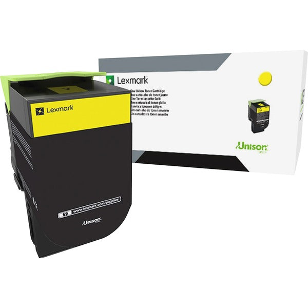 Lexmark Unison 800S4 Standard Yield Laser Toner Cartridge - Yellow - 1 Each - 2000 páginas amarillas.