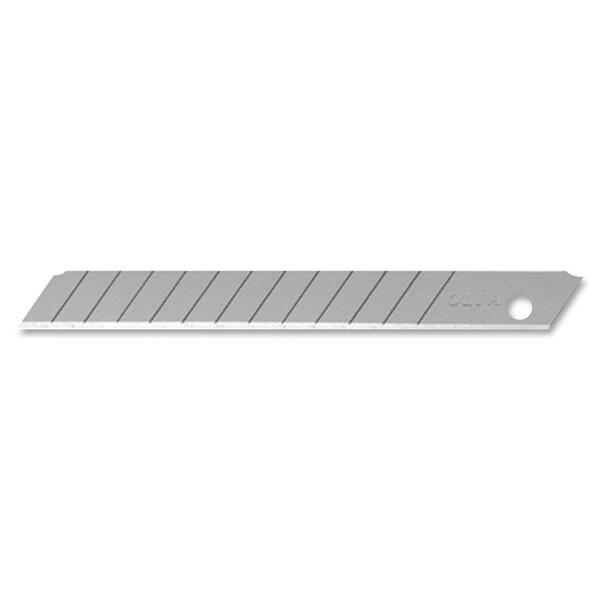 Olfa 9mm Snap-off Blade, 50-pack (AB-50B) - 0.35" (9 mm) Length - Snap-off, Durable, Long Lasting - High Carbon Steel - 50 / Pack - Silver