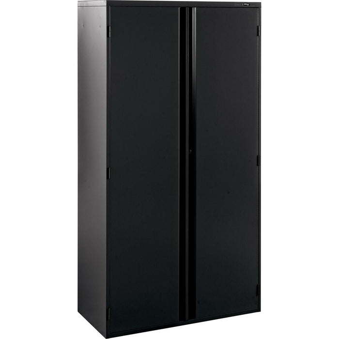 Offices To Go 72" Storage Cabinet - 36" (91.44 cm) Width x 18" (45.72 cm) Depth x 72" (182.88 cm) Height - 4 x Shelf(ves) - Front Open Door(s) - Lockable - Black