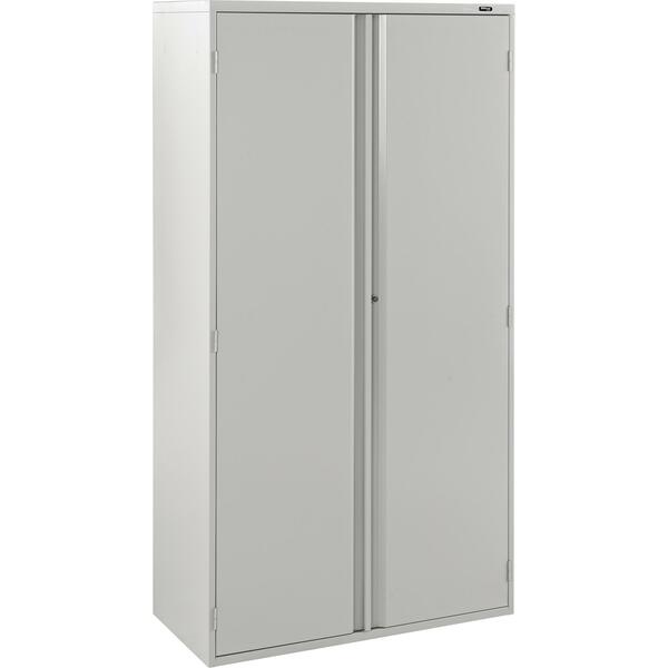 Offices To Go 72" Storage Cabinet - 36" (91.44 cm) Width x 18" (45.72 cm) Depth x 72" (182.88 cm) Height - 4 x Shelf(ves) - Front Open Door(s) - Lockable - Gray
