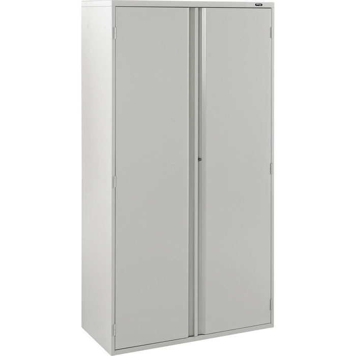 Offices To Go 72" Storage Cabinet - 36" (91.44 cm) Width x 18" (45.72 cm) Depth x 72" (182.88 cm) Height - 4 x Shelf(ves) - Front Open Door(s) - Lockable - Gray