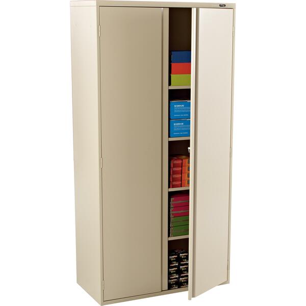 Offices To Go 72" Storage Cabinet - 36" x 18" x 72" - 4 x Shelf(ves) - Front Open Door(s) - Lockable - Nevada