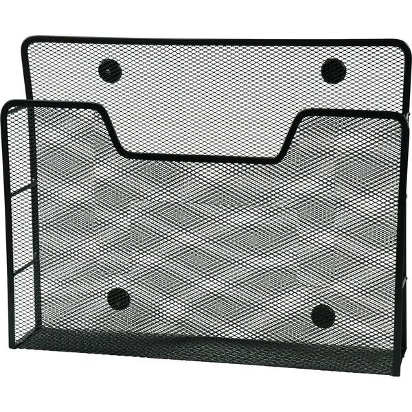 Winnable Wall Pocket - 1 Pocket(s) - 12" (304.80 mm) Height x 9.3" (234.95 mm) Width x 2.5" (63.50 mm) Depth - Magnetic - Black Each
