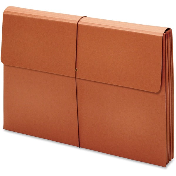 Pendaflex Tabloid Recycled File Wallet - 11" (279.40 mm) x 17" (431.80 mm) - 875 Sheets Capacity - 3 1/2" (88.90 mm) Expansion - 19 pt. (6.69 mm) - Brown - Heavy Duty, Elastic Closure, Durable, Reinforced Gusset - 10% Recycled - 1 Each