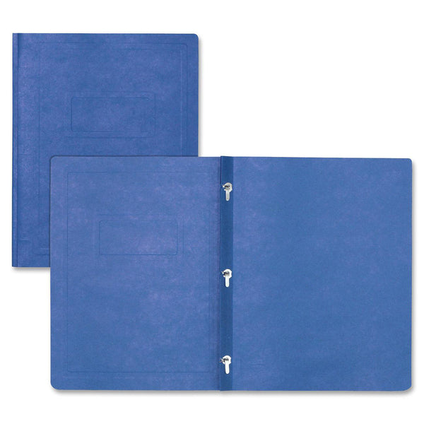 Hilroy Enviro Plus Letter Recycled Report Cover - 1/3" x 7/16" - 50 Sheet Capacity - 3 Fastener(s) - Blue - 100% Recycled - 25 Box