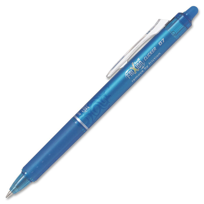 FriXion Retract Clicker Erasable Gel Ball Pen - Retractable - Erasable - Teal Ink - Gel-based - Stainless Steel Tip - 1 Each