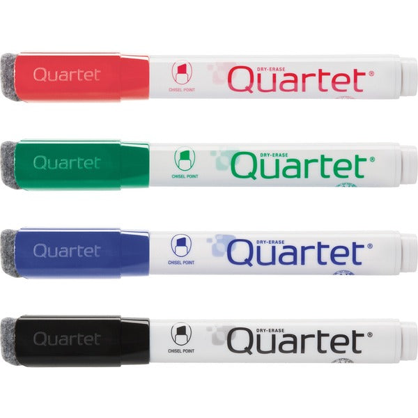 Quartet DryGuard™ Dry Erase Marker - Chisel Tip - Assorted Colours - 4 / PK - Chisel Marker Point - Assorted Ink - 4 / Pack