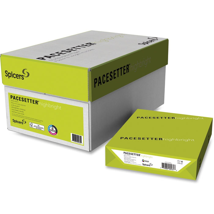 Spicers Paper Highbright Copy Paper - 98 Brightness - Letter - 8 1/2" (215.90 mm) x 11" (279.40 mm) - 20 lb (9071.85 g) Basis Weight - Sustainable Forestry Initiative (SFI) - ColorLok Technology, Smear Resistant, Double-sided, Dust-free, Moisture Resistan
