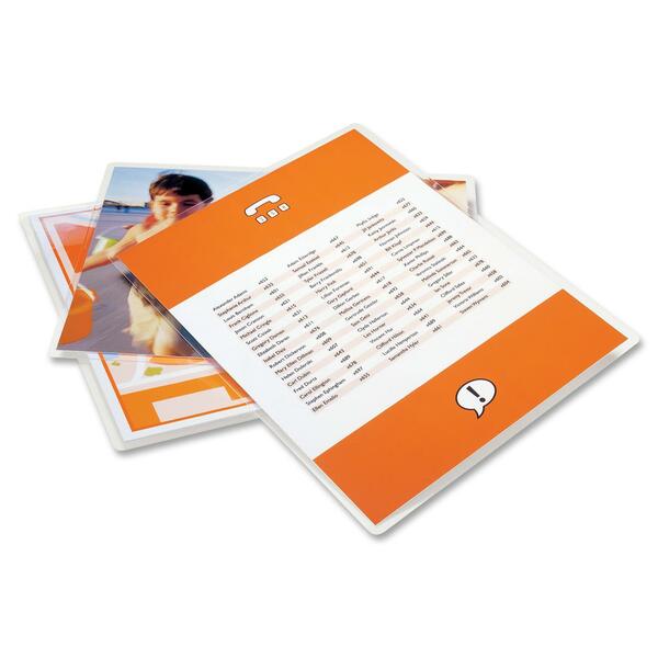 Swingline Laminating Pouch - Sheet Size Supported: Letter 8.50" (215.90 mm) Width x 11" (279.40 mm) Length - Laminating Pouch/Sheet Size: 9" (228.60 mm) Width x 11.50" (292.10 mm) Length x 3 mil (0.08 mm) Thickness - for Letter - Clear - 100 / Box