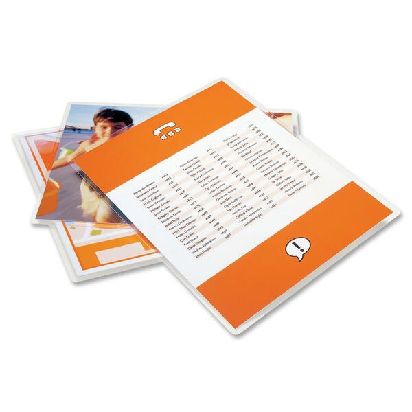 Swingline Laminating Pouch - Sheet Size Supported: Letter 8.50" (215.90 mm) Width x 11" (279.40 mm) Length - Laminating Pouch/Sheet Size: 9" Width x 11.50" Length x 3 mil Thickness - for Letter - Clear - 100 / Box