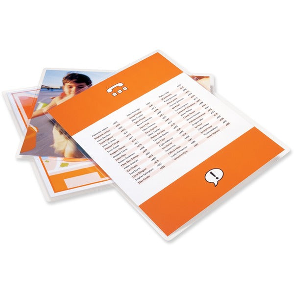GBC&reg; UltraClear™ Speed Laminating Pouches 9" x 11-1/2" 10 mil 50/box - Sheet Size Supported: Letter 8.50" (215.90 mm) Width x 11" (279.40 mm) Length - Laminating Pouch/Sheet Size: 10 mil (0.25 mm) Thickness - for Letter - 50 / Box