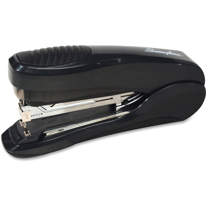 Swingline Low Force 35X Flat Clinch Stapler - Staples Upto 35 Sheet - Holds Upto 210 Staple - Full Strip - Staple Size: 1/4" (6.35 mm) - Chrome - Rubber, Metal - 1 Each