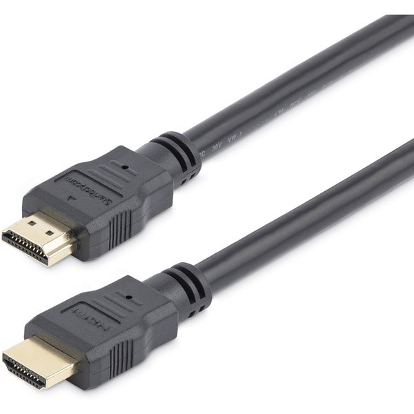 StarTech.com 10ft/3m HDMI Cable, 4K High Speed HDMI Cable with Ethernet, Ultra HD 4K 30Hz Video, HDMI 1.4 Cable, HDMI Monitor Cord, Black - 10ft High Speed HDMI Cable with Ethernet; 10.2 Gbps bandwidth; 4K video (3840x2160 30Hz) - Ultra HD HDMI 1.4 cable