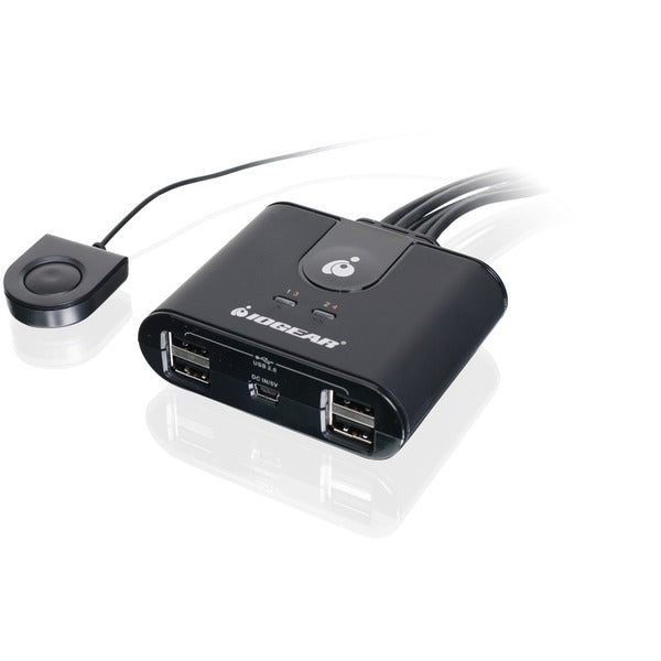 IOGEAR 4x4 USB 2.0 Peripheral Sharing Switch - USB - 480 MB/s - External - 4 USB Port(s) - 4 USB 2.0 Port(s)
