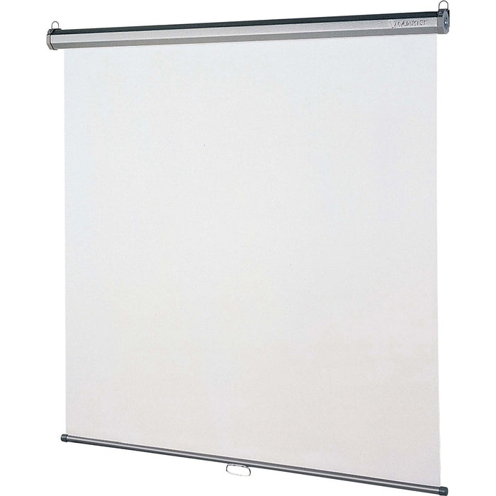 Quartet Manual Projection Screen - 1:1 - Matte White - 84" (2133.60 mm) Height x 84" (2133.60 mm) Width - Wall/Ceiling Mount