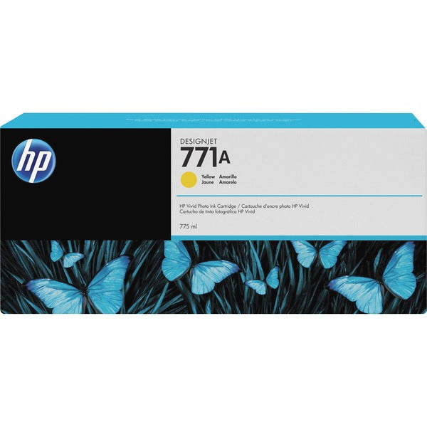 HP 771A (B6Y18A) Original Inkjet Ink Cartridge - Single Pack - Yellow - 1 Each - Inkjet - 1 Each