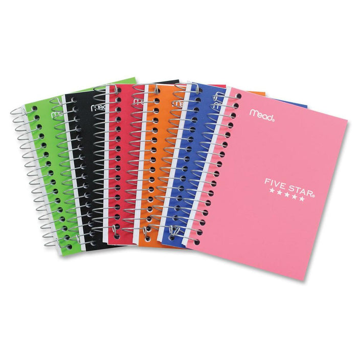 Hilroy Fat Lil Five Star Notebook - 400 Pages - Spiral - 4 1/8" (10.48 cm) x 5 1/2" (13.97 cm) Sheet Size - Assorted Cover - Durable Cover, Perforated, Easy Tear - 1 Each