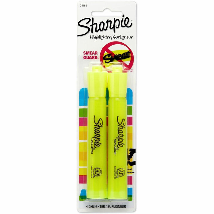 Sharpie Accent Highlighter - Tank - Fluorescent Yellow Ink - 2 / Pack