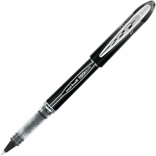 uniball Vision Elite Rollerball Pens - 0.5 mm (0.02") Micro Pen Point - Black Ink - 1 Each