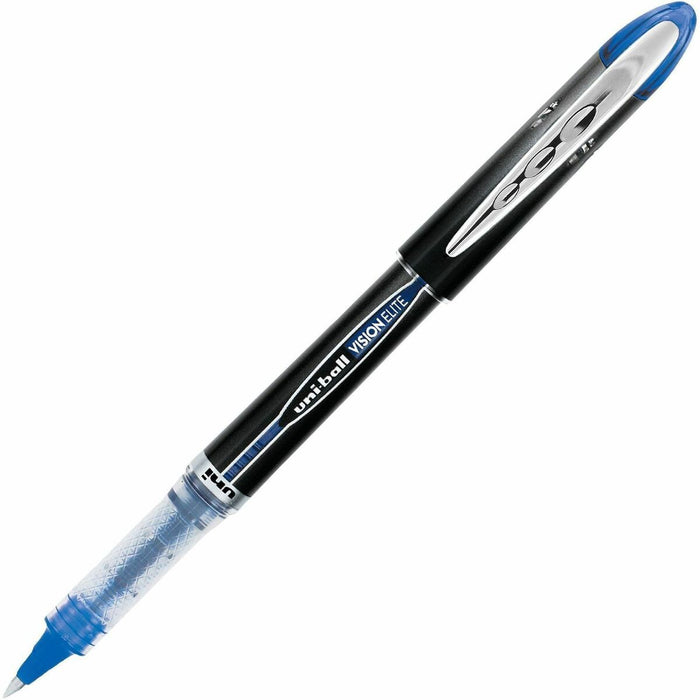 uniball Vision Elite Rollerball Pen - Blue Ink - Pigment-based - 1 Each