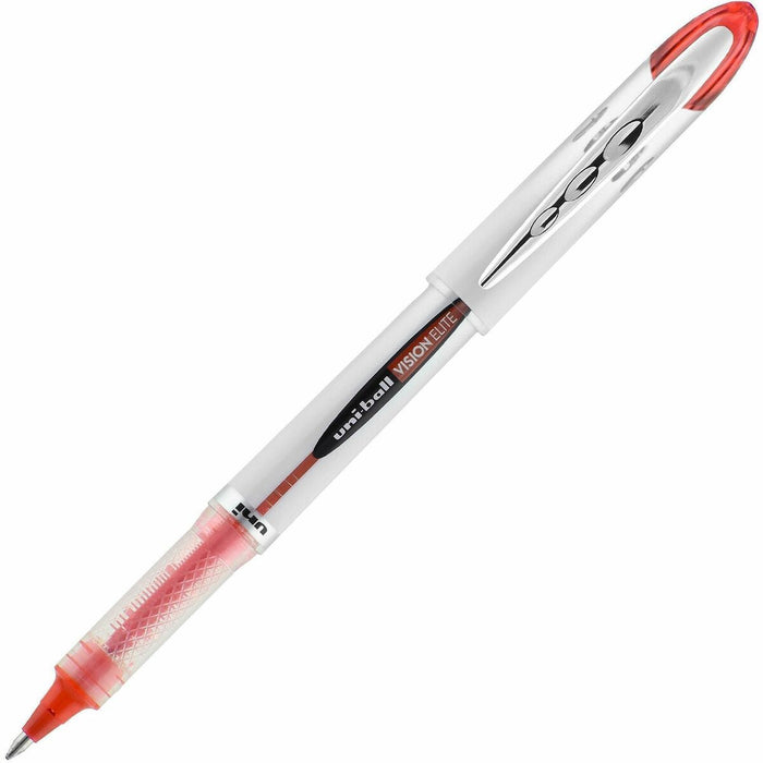uniball Vision Elite Rollerball Pen - Refillable - Red Ink - Pigment-based - 1 Each