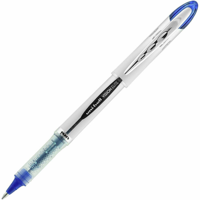 uniball Vision Elite Rollerball Pen - Refillable - Blue Ink - Pigment-based - 1 Each