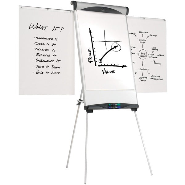Quartet Euro Magnetic Easel - 39" (99.06 cm) Width x 27" (68.58 cm) Height - 1 Each