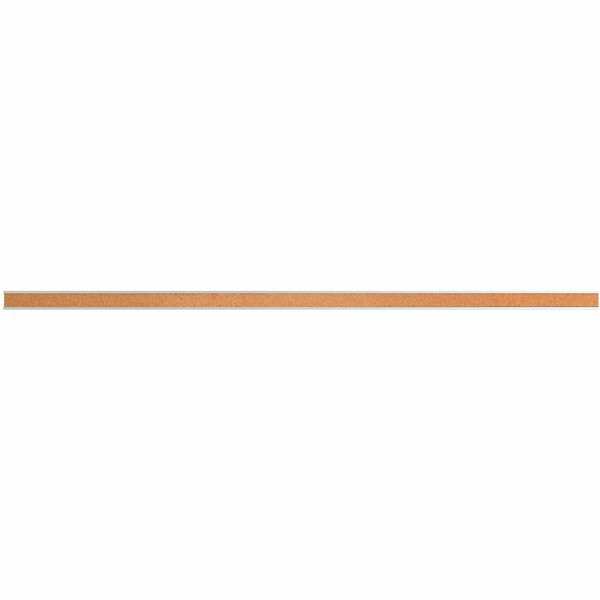 Lorell Cork Strip Bulletin Bar - 18" (457.20 mm) Width - Cork Surface - Self-healing, Fade Resistant, Self-sealing - Anodized Aluminum Frame - 1 Each